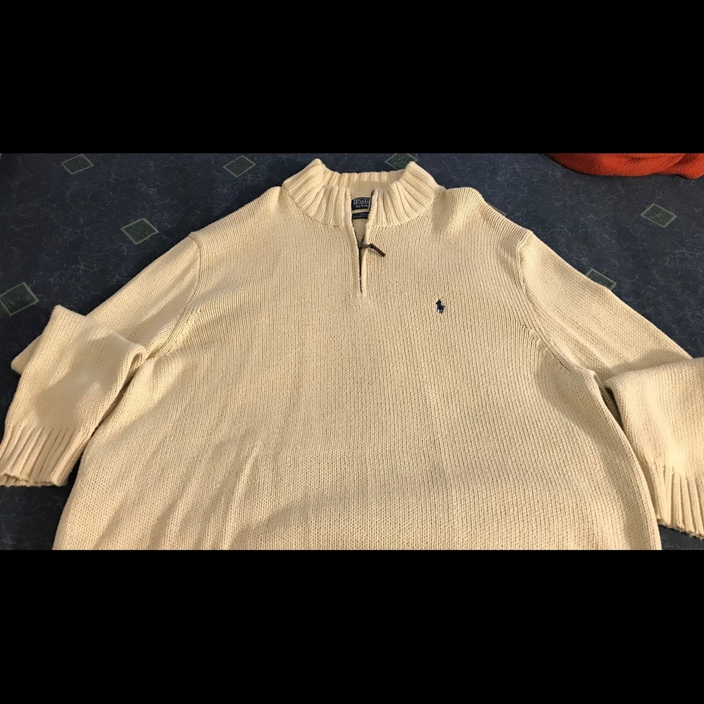 Men’s Polo Ralph Lauren half-zip knitted sweater